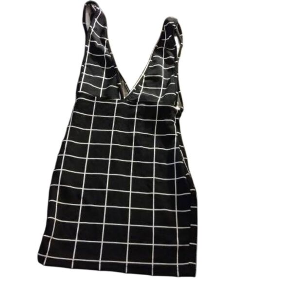 Shein Black and White Grid Pattern Dress - Picture 4 of 4